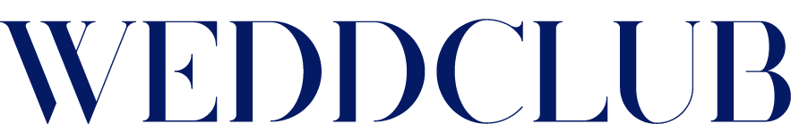 Logo mit den Initialen WeddClub in der Farbe Blau